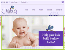 Tablet Screenshot of childmedgroup.com